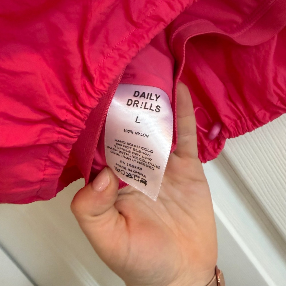 Daily Drills Bubble Bra Crop Top Hot Pink Large Athleisure Streetwear Summer - Picture 4 of 5